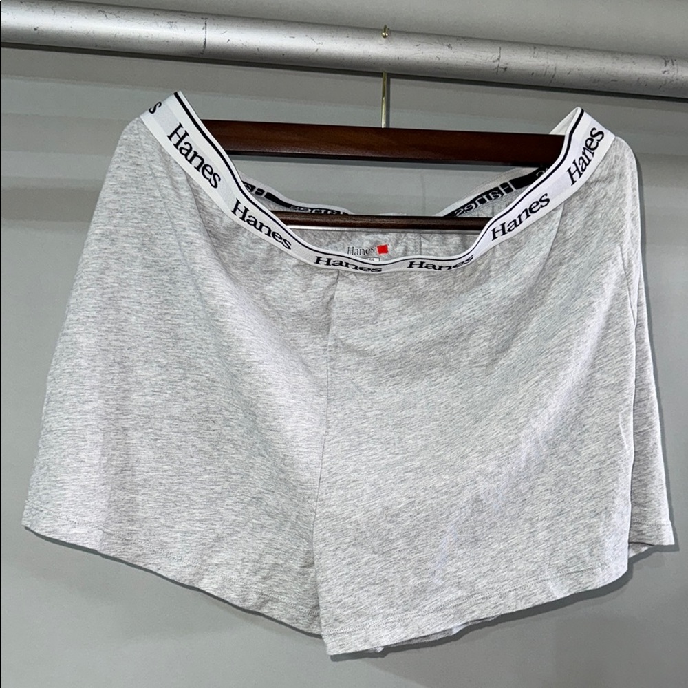 Hanes Gray Lounge Shorts